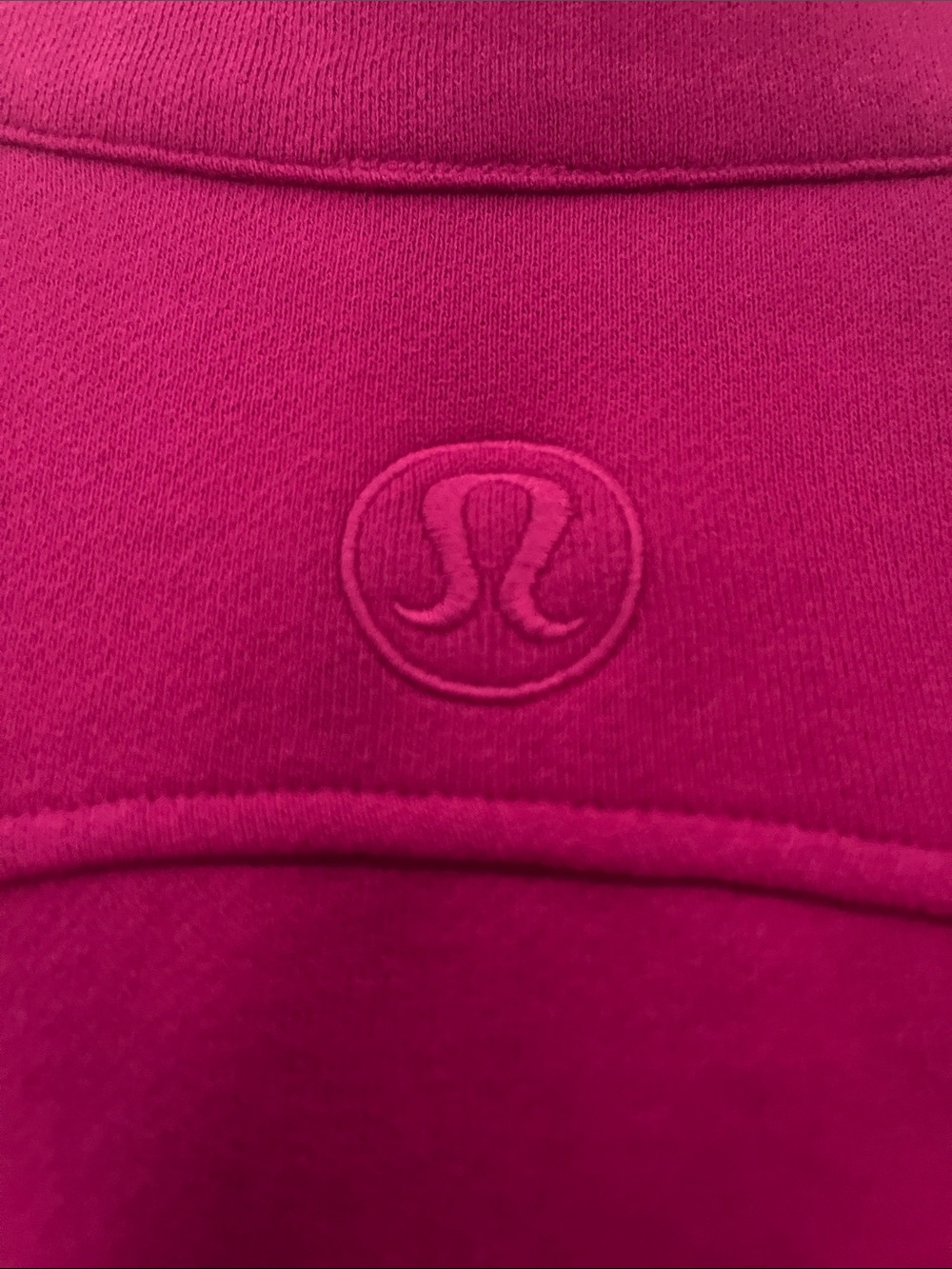 lululemon (XS/S) Scuba Oversized Funnel-Neck Half Zip Ripened Raspberry / Gold - Picture 3 of 16